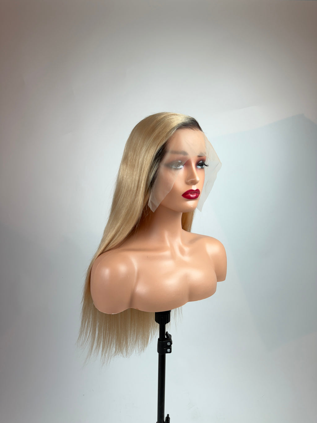 13x6 Dark Root Honey Blonde Ombre Frontal Wig